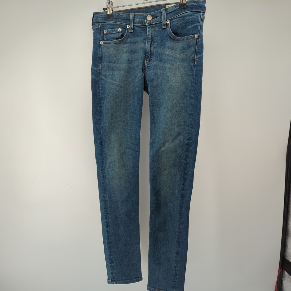 Rag & Bone Jean Womens 28 Skinny Jeans Blue Stretch Denim Made‎ USA W1602K520 - Picture 2 of 14